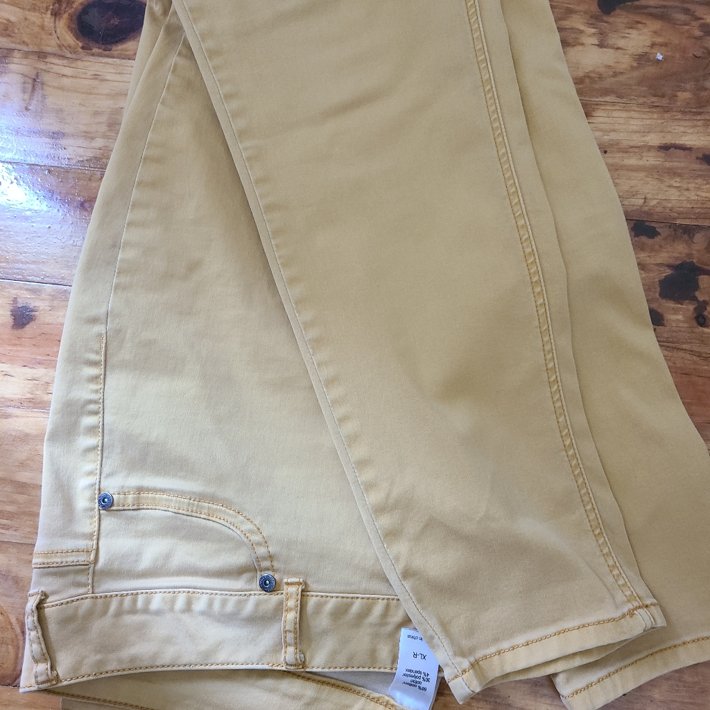 Womens Faded Yellow Khaki